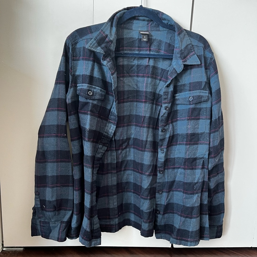 Patagonia Blue Plaid Flannel
